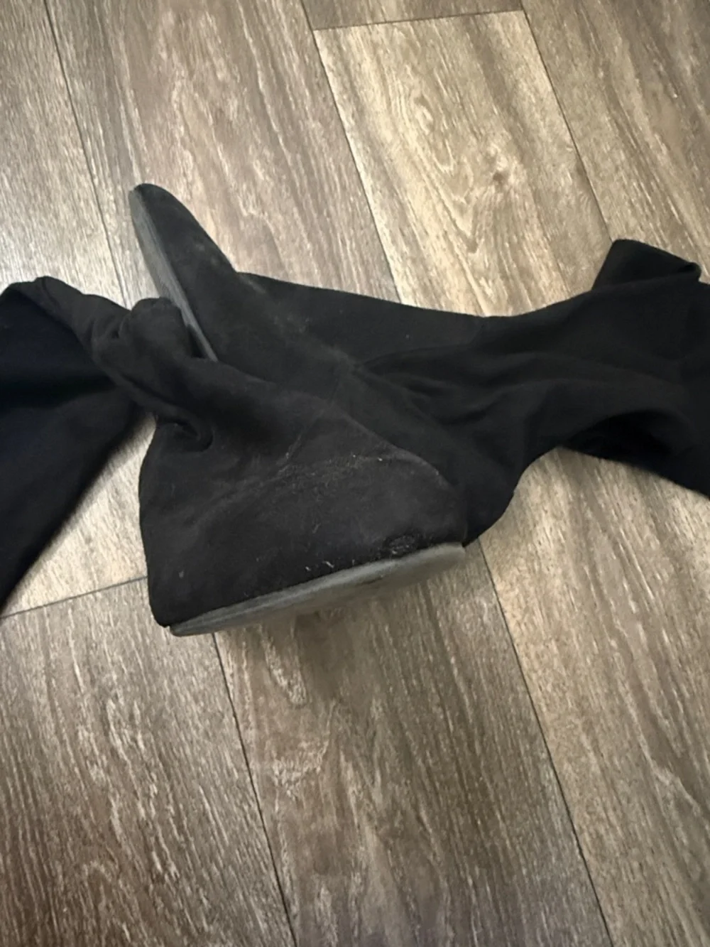 Steve Madden Black Over-the-Knee Block Heel Boots - Picture 8 of 8